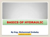 Basics of hydraulic - أساسيات الهيدروليك