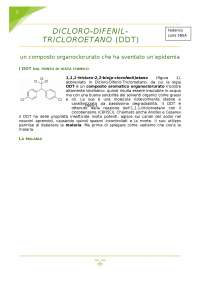 Il DICLORO-DIFENIL-TRICLOROETANO (DDT) e la malaria - Docsity