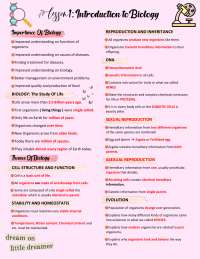 General Biology I Exam Reviewer - Docsity