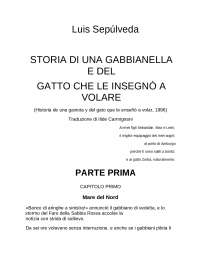 Riassunto di storia di una gabbianella e del gatto che le insegnò a ...