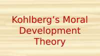 Moral Development Theory