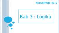 Presentasi Mengenai Logika