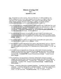 Test I - Elements of Geology with Resolution - Fall 2003 | GEOL 2104 ...