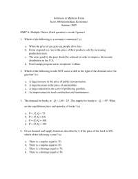 Solution of Midterm Exam - Intermediate Microeconomics - 2005 | ECON ...