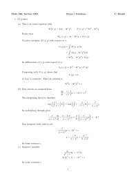 Exam 1 Solutions - Differential Equations for Engineers and Scientists ...
