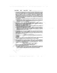 Test 1 with Answer Sheet | Statistics for Engineering 1999 | STAT 4705 ...