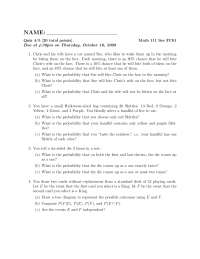 4 Solved Problems on Introduction to Probability - Quiz 4 | MATH 111 ...