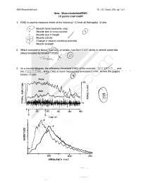 Musculoskeletal Quiz Answer Key | ISE 3624