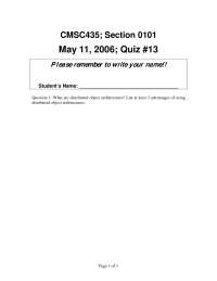 Quiz 13 with1 Question for Software Engineering | CMSC 435 - Docsity