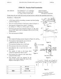 Practice Questions for Final Exam - Architectural Structures I | ENDS ...