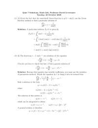 Differential Equations for Engineers, Scientists - Quiz 7 Solutions ...