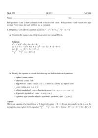 Engineering Mathematics III - Quiz II with Solutions | MATH 253 - Docsity