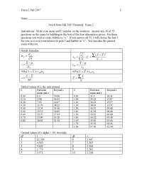 Practice Exam 2 - Psychological Statistics | PSY 3204 - Docsity
