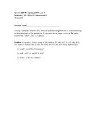 Unsolved Problems for Exam 3 - Discrete Mathematics I | MATH 125 - Docsity