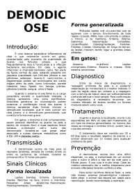 Demodicose Medicina Veterinaria