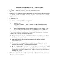 Solutions to Practice Problems for Test 1 | MATH 2015 - Docsity