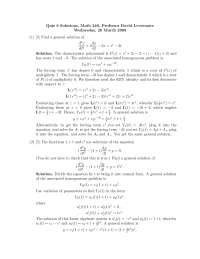 Quiz 6 with Solutions - Differential Equations for Engineers ...