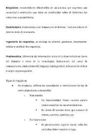 Resumen Ingeniería de Requisitos