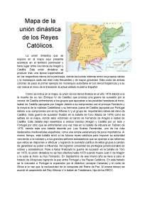 Comentario Mapa Unión Dinástica RRCC