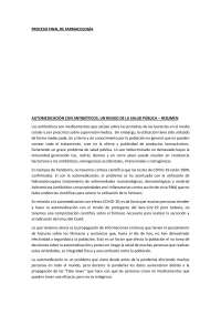 AUTOMEDICACIÓN CON ANTIBIÓTICOS