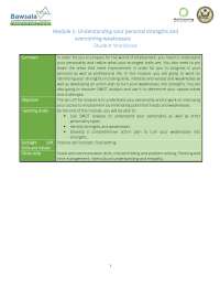 Understanding Personal Strengths and Weaknesses: A SWOT Analysis Approach