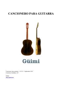 Cancionero guitarra con acordes - Docsity