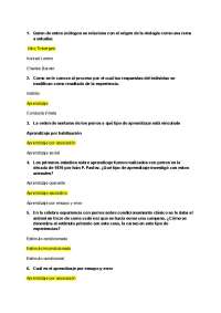 etología  introducción cuestionario