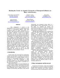 Social Network Analysis of Blogs: The Impact of Structural Capital on Attractiveness