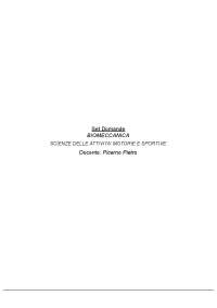 PANIERE BIOMECCANICA  E-Campus -Prof. PICERNO Aggiornato  agosto 2022