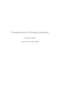 Formulario/Appunti di Meccanica Quantistica