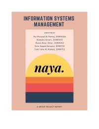 Information Systems Management Group Project
