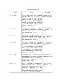 Related Laws to RA 9147