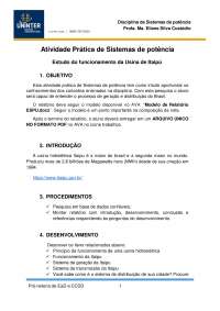 atividade pratica de sistemas de potencia