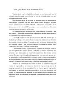 A Evolução das Práticas em Administração: Desde a Civilização até as Empresas Modernas