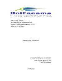pre-dimensionamento das fundações