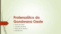 Gondwana este, os seus terrenos e litologias