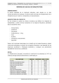 memoria de calculo arquitectura
