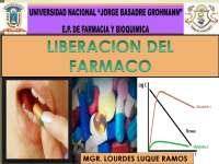 LIBERACION FARMACO FARMACIA
