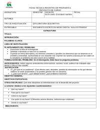 Ficha ante proyecto para trabajos de investigación universitaria