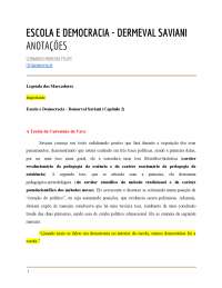 Resumo do capítulo 2 _A Teoria da Curvatura da Vara_Escola e Democracia_Dermeval Saviani