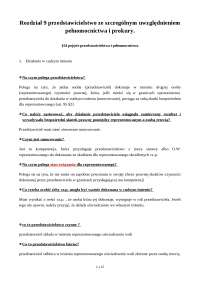 przedstawicielstwo i prokura