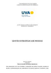 Análise e estudo sobre a gestão estratégica de pessoas