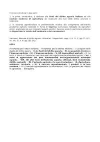 PROGRAMMA DIRITTO AGRARIO