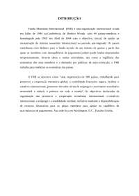FMI - FUNDO MONETÁRIO INTERNACIONAL
