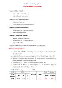 Crystallography1 content