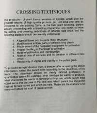 Selfing and Crossing Techniques in Major Field Crops