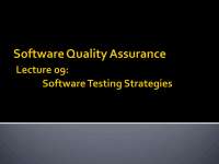 Software Testing: Strategies, Classifications, and Metrics