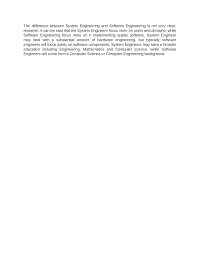 System Engineering vs Software Engineering: A Comparative Analysis