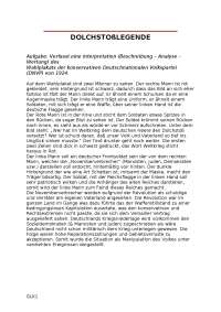 Dolchstoßlegende - Wahlplakat analysieren