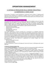 Operation Management - Docsity